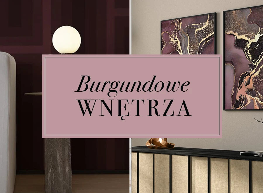 Burgundowe Dodatki we Wnętrzach