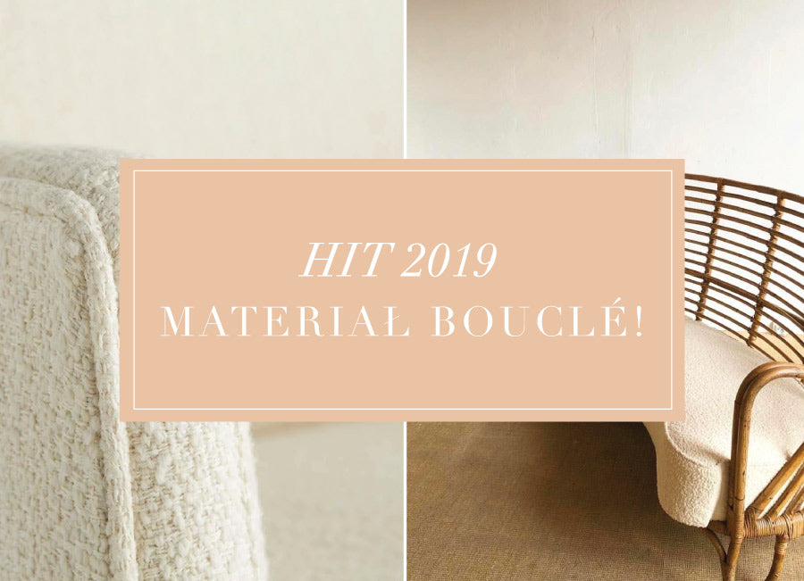 Hit 2019! Materiał Bouclé wraca na salony!