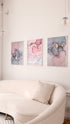 Akwarela Różowy Marmur Rose Gold Plakat 50x70cm