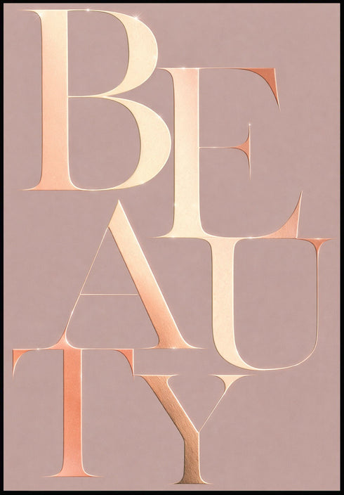 Beauty Rose Gold Plakat 50x70cm