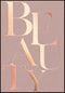 Beauty Rose Gold Plakat 50x70cm