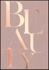 Beauty Rose Gold Plakat 50x70cm
