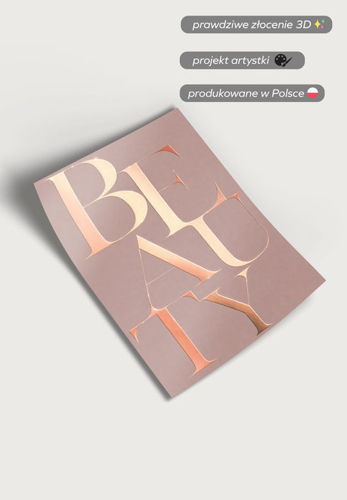 Beauty Rose Gold Plakat 50x70cm