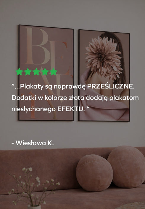 Beauty Rose Gold Plakat 50x70cm