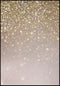 Beżowy Brokat Złoty Plakat 50x70cm