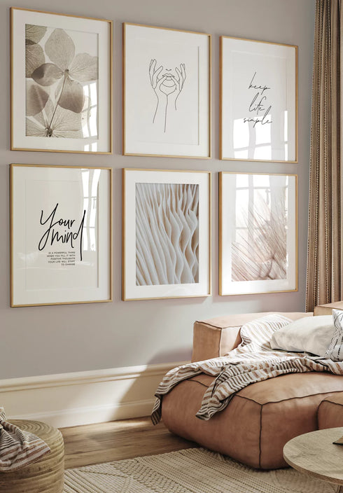 Struktura Kwiatów Zestaw 6 Plakatów 50x70cm