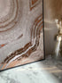 Brązowy Agat Prawy Wzór Rose Gold Plakat 50x70cm