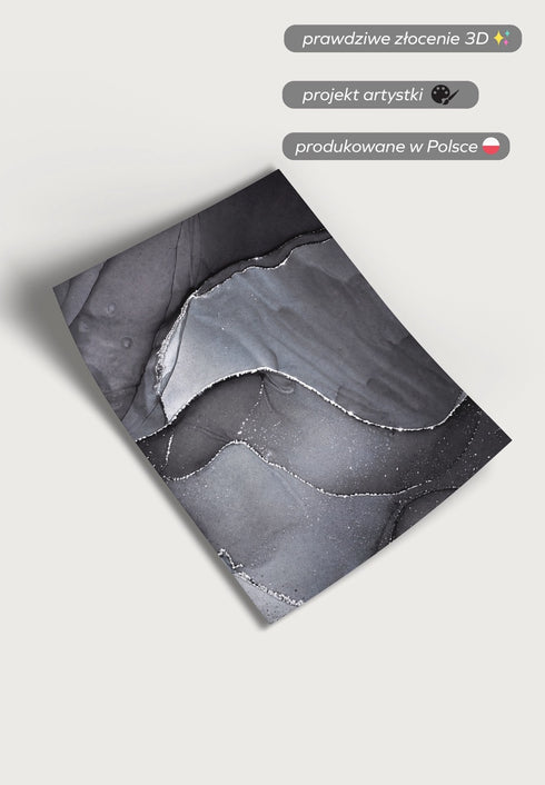Ciemne Niebo Prawy Srebrny Plakat 50x70cm