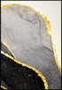 Czarny Agat Prawy Złoty Plakat 50x70cm