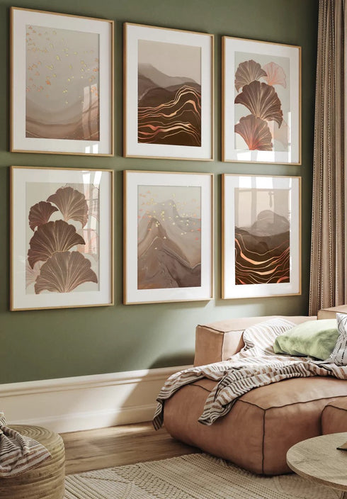 Czekoladowe Góry Prawy Rose Gold Plakat 50x70cm