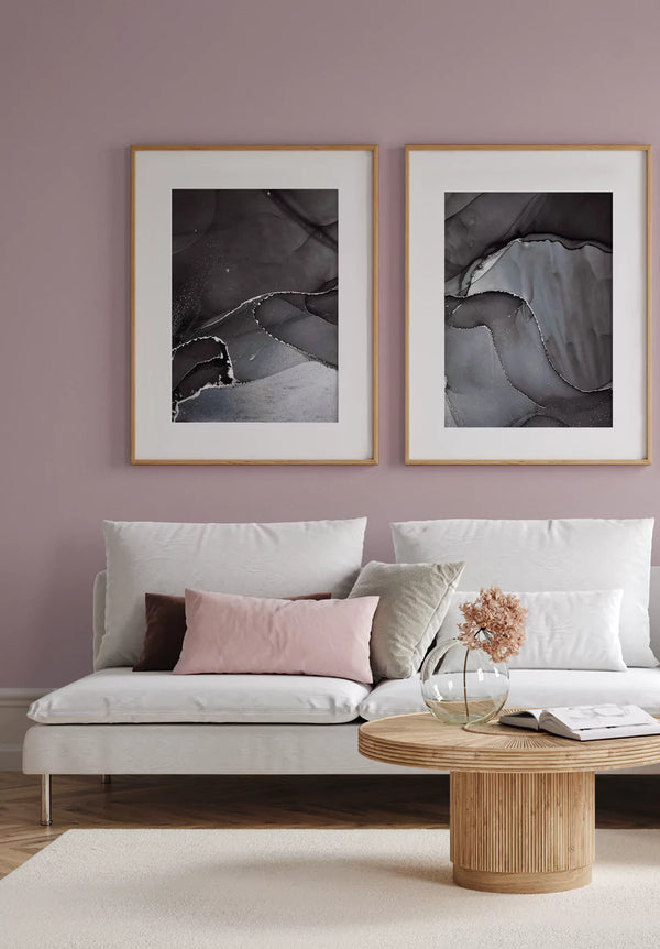 Ciemne Niebo Srebrny Zestaw 2 Plakatów 50x70cm