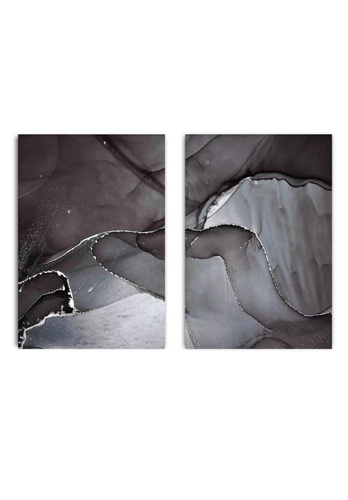 Ciemne Niebo Srebrny Zestaw 2 Plakatów 50x70cm