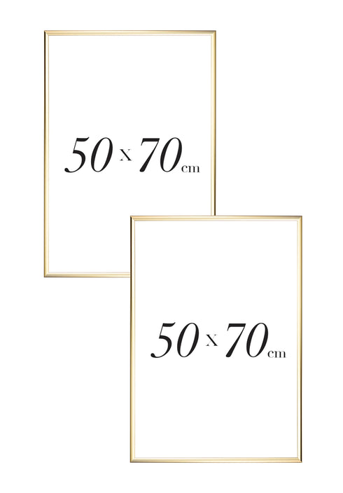 Zestaw 2 Złotych Ramek 50x70cm