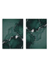 Zielony Marmur Srebrny Zestaw 2 Plakatów 50x70cm