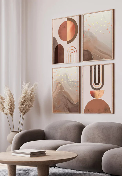 Karmelowy Nugat Prawy Rose Gold Plakat 50x70cm