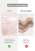 Koralowa Akwarela Lewy Wzór Rose Gold Plakat 50x70cm
