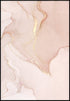 Koralowa Akwarela Prawy Wzór Rose Gold Plakat 50x70cm