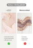 Koralowa Akwarela Prawy Wzór Rose Gold Plakat 50x70cm