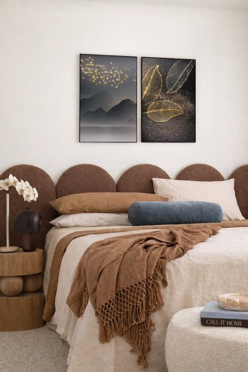 Liście Złoty Plakat 50x70cm