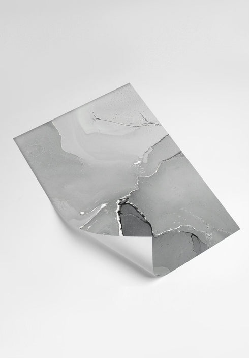 Szara Akwarela Srebrny Zestaw 3 Plakatów 50x70cm