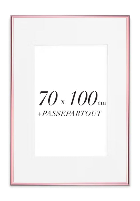 Ramka Rose Gold z Passe-Partout 70x100cm