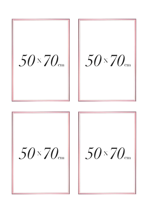 Zestaw 4 Ramek Rose Gold 50x70cm
