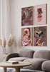 Rubin Minerał Lewy Rose Gold Plakat 50x70cm