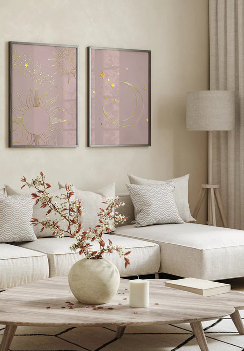 Droga Mleczna Złoty Zestaw 2 Plakatów 50x70cm