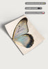 Turkusowy Motyl Prawy Złoty Plakat 50x70cm