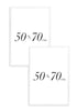 Zestaw 2 Białych Ramek 50x70cm