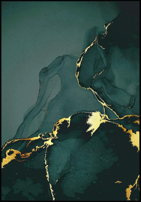 zielony marmur plakat