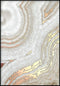 Brązowy Agat Prawy Wzór Rose Gold Plakat 50x70cm