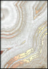 Brązowy Agat Prawy Wzór Rose Gold Plakat 50x70cm