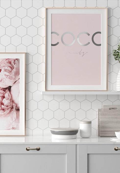 srebrny coco nuts plakat