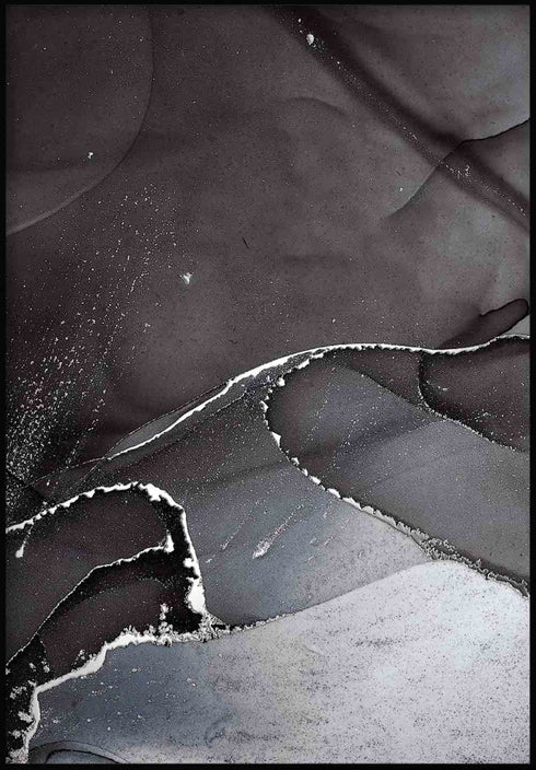 Ciemne Niebo Lewy Srebrny Plakat 50x70cm