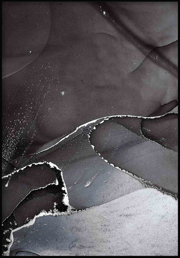 Ciemne Niebo Lewy Srebrny Plakat 50x70cm