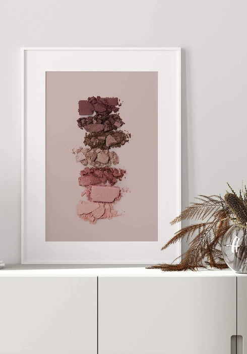 różówy paleta cieni plakat