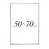 Srebrna Ramka 50x70cm