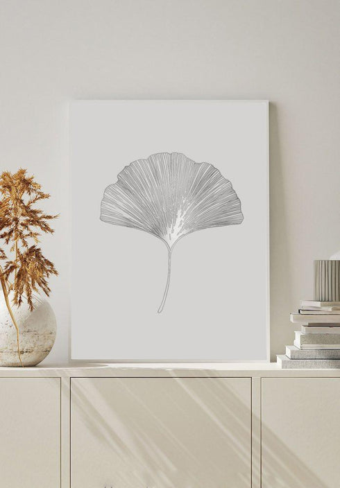 jeden liść miłorzębu plakat