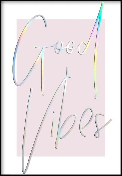 good vibes plakat