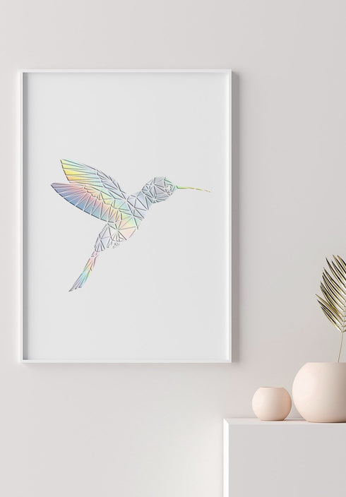 holograficzny koliber plakat