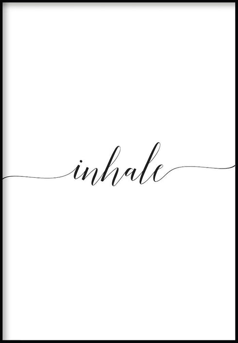 inhale plakat