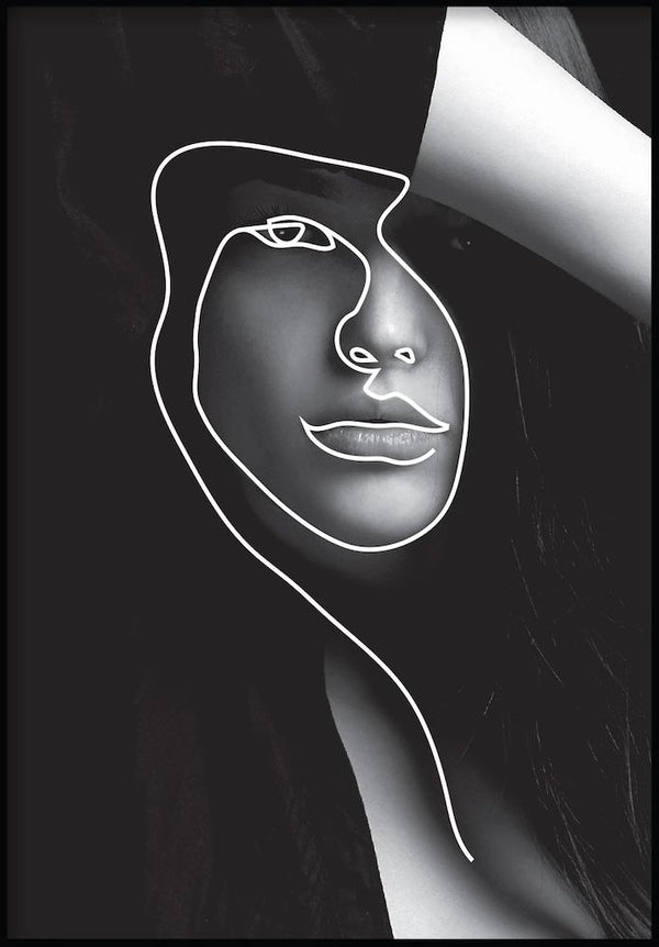 nowoczesny portret plakat