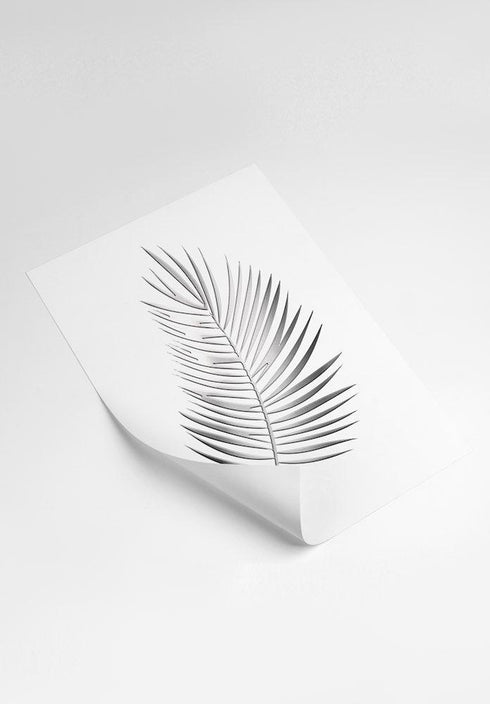 plakat z liściem palmy