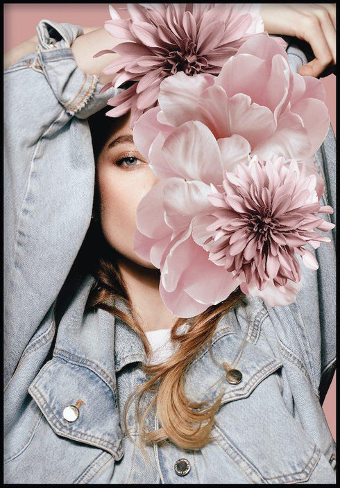 kobieta jeans plakat